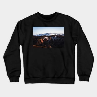 Landmannalaugar Rainbow Mountains in Highlands of Iceland Crewneck Sweatshirt